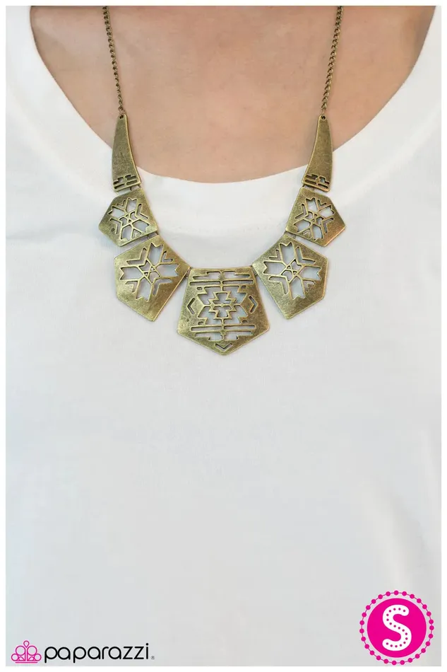 Necklaces Paparazzi Jewelry Paparazzi Necklace Texas Holdem Brass