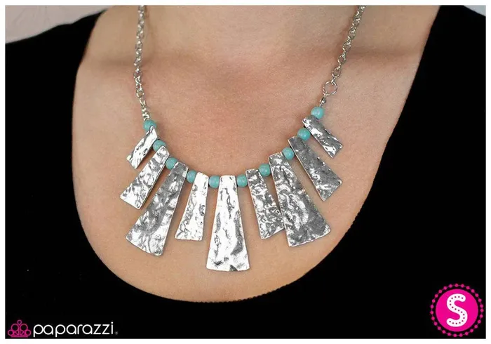 Necklaces Paparazzi Jewelry Paparazzi Necklace Traditionally Tribal Blue