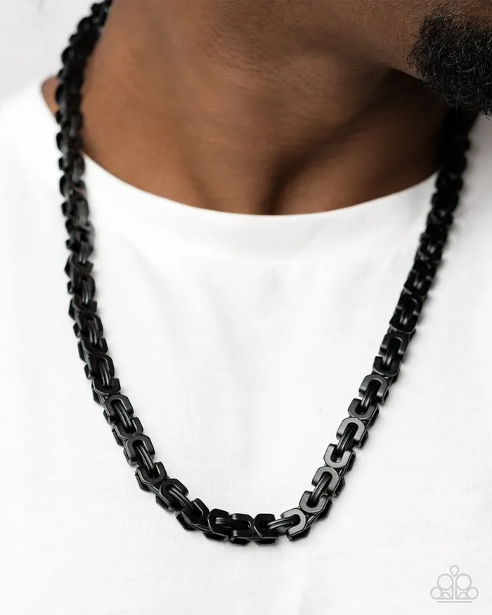 Necklaces Paparazzi Jewelry Paparazzi Necklace Welded Work Black