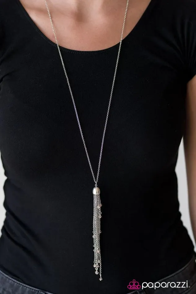 Necklaces Paparazzi Necklace Comet Chase Pink Paparazzi Jewelry