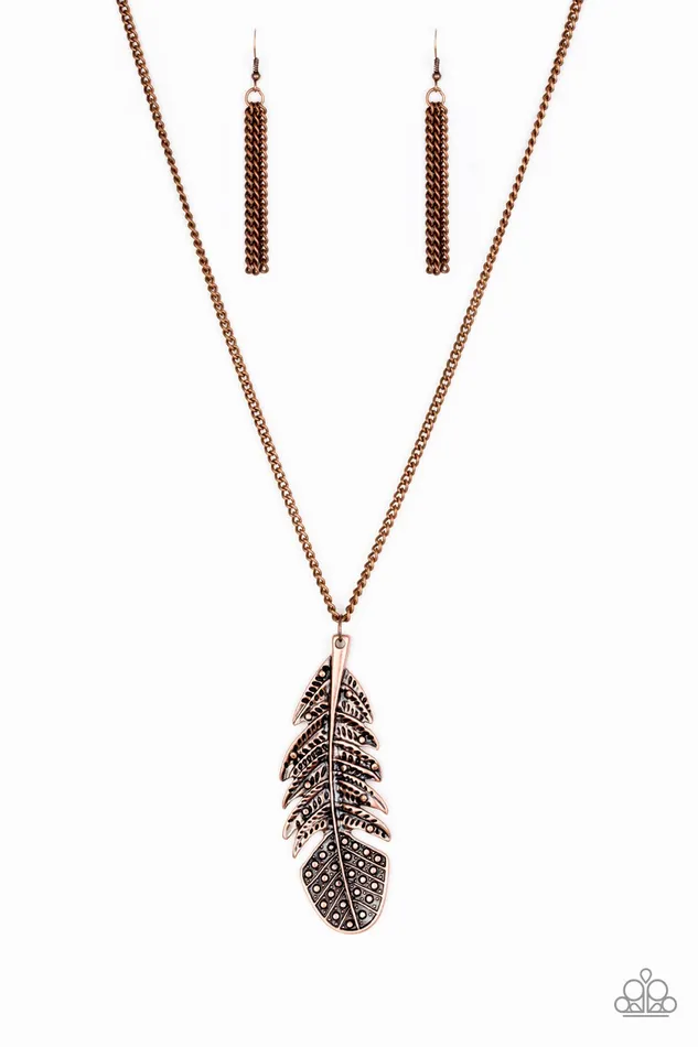 Necklaces Paparazzi Necklace Free Bird Copper Paparazzi Jewelry