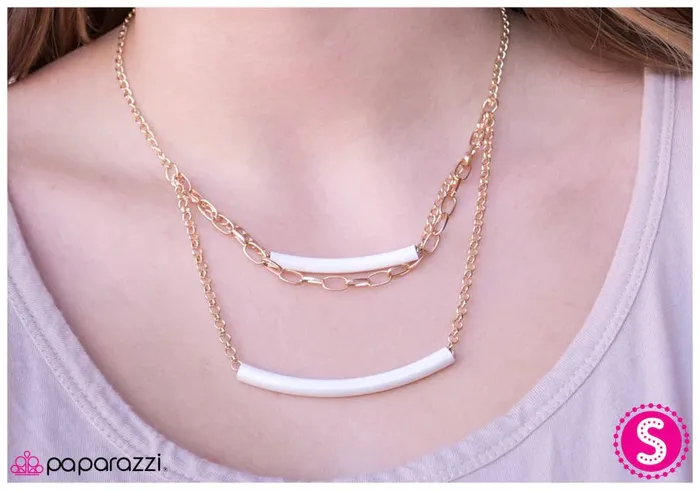 Necklaces Paparazzi Necklace In the Swing of Things White Paparazzi Jewelry