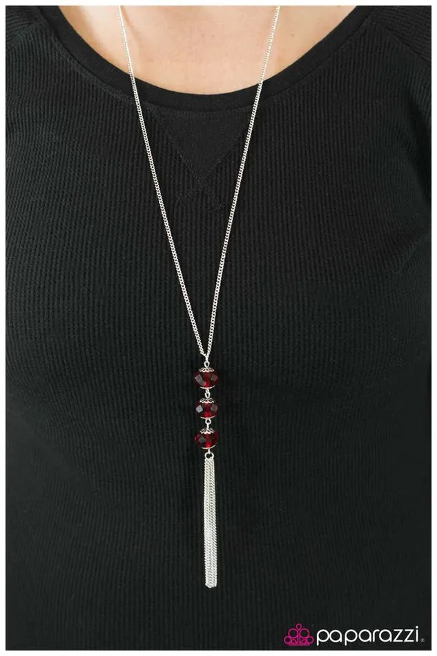Necklaces Paparazzi Necklace Where Theres Smoke Theres Fire Red Paparazzi Jewelry