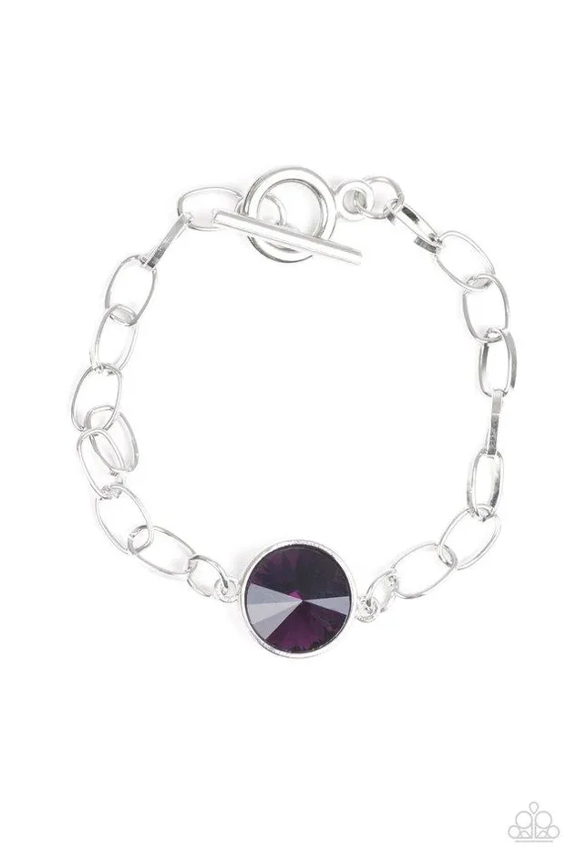 Paparazzi Bracelet All Aglitter Purple Paparazzi Jewelry Bracelets