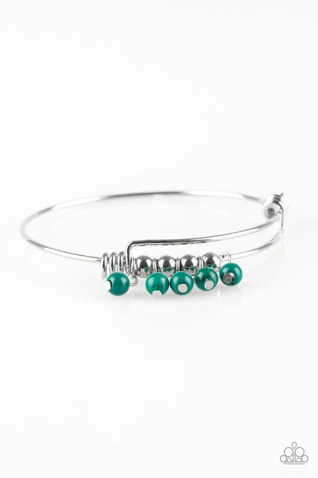 Paparazzi Bracelet All Roads Lead To ROAM Green Paparazzi Jewelry Bracelets