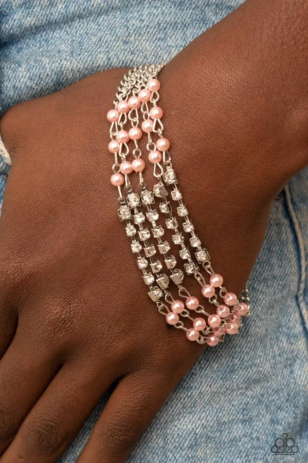 Paparazzi Bracelet Experienced in Elegance Pink Paparazzi Jewelry Bracelets