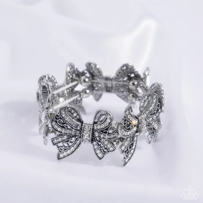Paparazzi Bracelet French Flourish WHite Paparazzi Jewelry Bracelets Paparazzi Bracelet French Flourish WHite Paparazzi Jewelry Bracelets