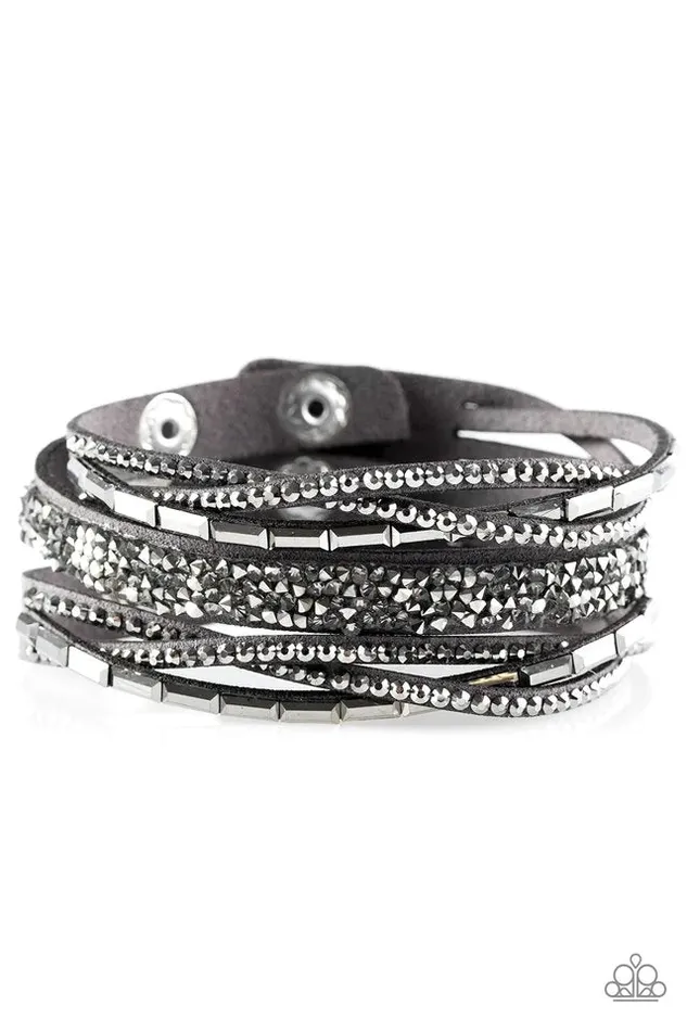 Paparazzi Bracelet Glam Vibes Silver Paparazzi Jewelry Bracelets
