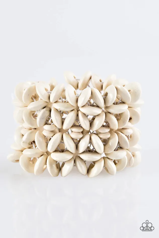 Paparazzi Bracelet Hawaii Haven White Paparazzi Jewelry Bracelets