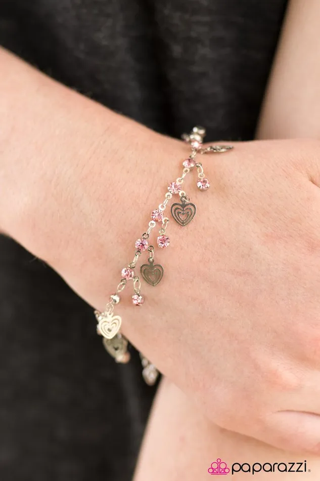 Paparazzi Bracelet Hearts Desire Pink Paparazzi Jewelry Bracelets