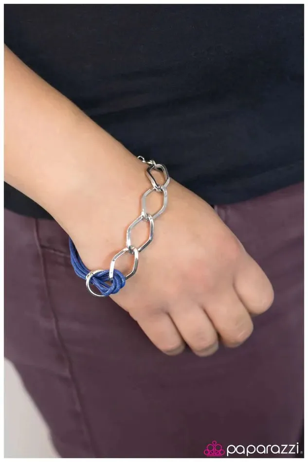 Paparazzi Bracelet Hitching A Ride Blue Paparazzi Jewelry Bracelets