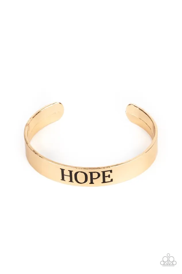 Paparazzi Bracelet Hope Makes The World Go Round Gold Paparazzi Jewelry Bracelets Paparazzi Bracelet Hope Makes The World Go Round Gold Paparazzi Jewelry Bracelets
