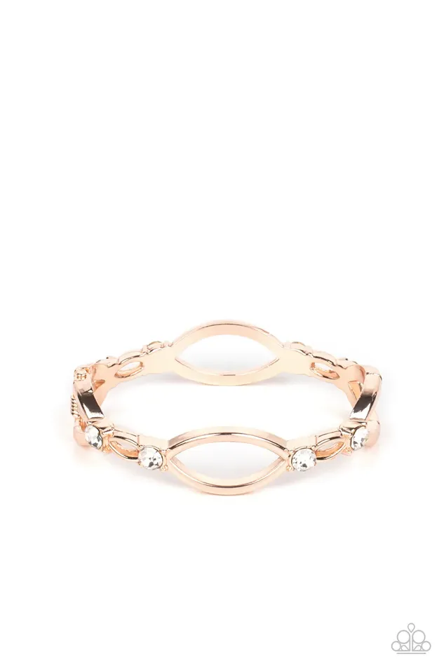 Paparazzi Bracelet Interwoven Illusion Rose Gold Paparazzi Jewelry Bracelets