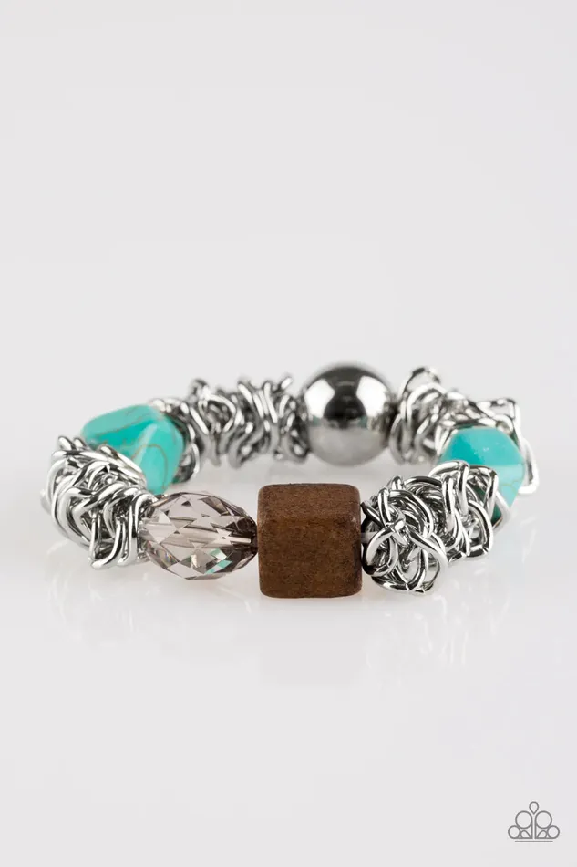 Paparazzi Bracelet Mesmerizingly Magmatic Blue Paparazzi Jewelry Bracelets
