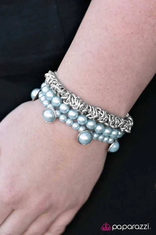 Paparazzi Bracelet Private Audition Blue Paparazzi Jewelry Bracelets
