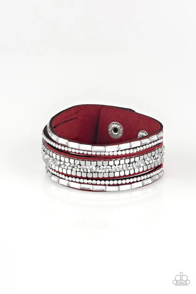 Paparazzi Bracelet Rebel In Rhinestones Red Paparazzi Jewelry Bracelets Paparazzi Bracelet Rebel In Rhinestones Red Paparazzi Jewelry Bracelets