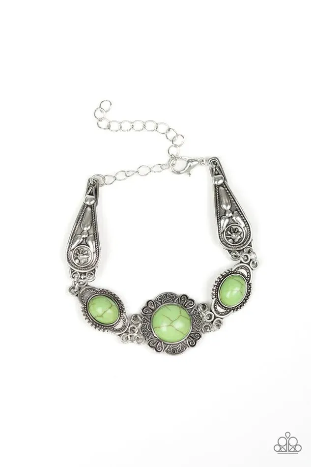 Paparazzi Bracelet Serenely Southern Green Paparazzi Jewelry Bracelets