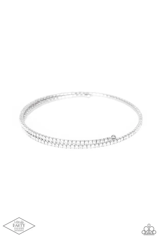 Paparazzi Bracelet Sleek Sparkle White Paparazzi Jewelry Bracelets Paparazzi Bracelet Sleek Sparkle White Paparazzi Jewelry Bracelets