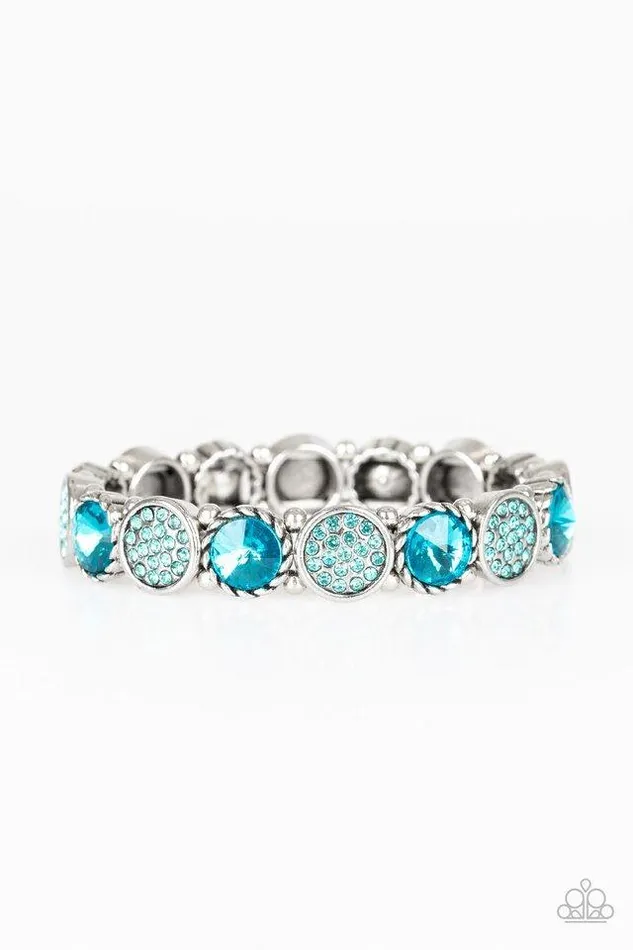 Paparazzi Bracelet Take A Moment To Reflect Blue Paparazzi Jewelry Bracelets