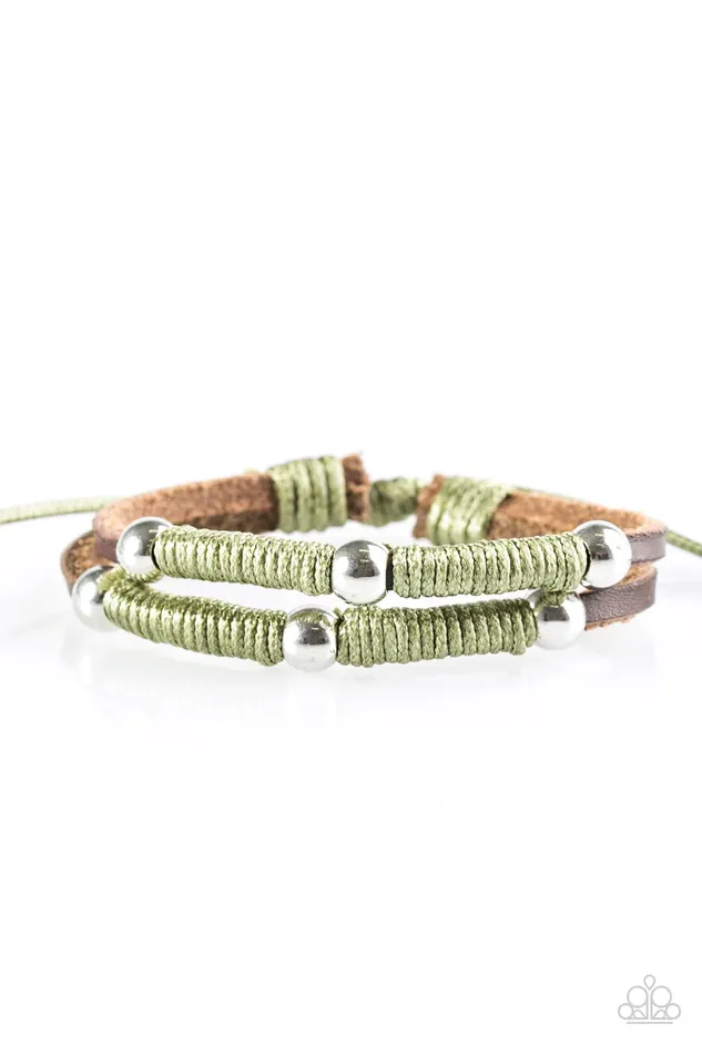 Paparazzi Bracelet Tell It HIKE It Is Green Paparazzi Jewelry Bracelets