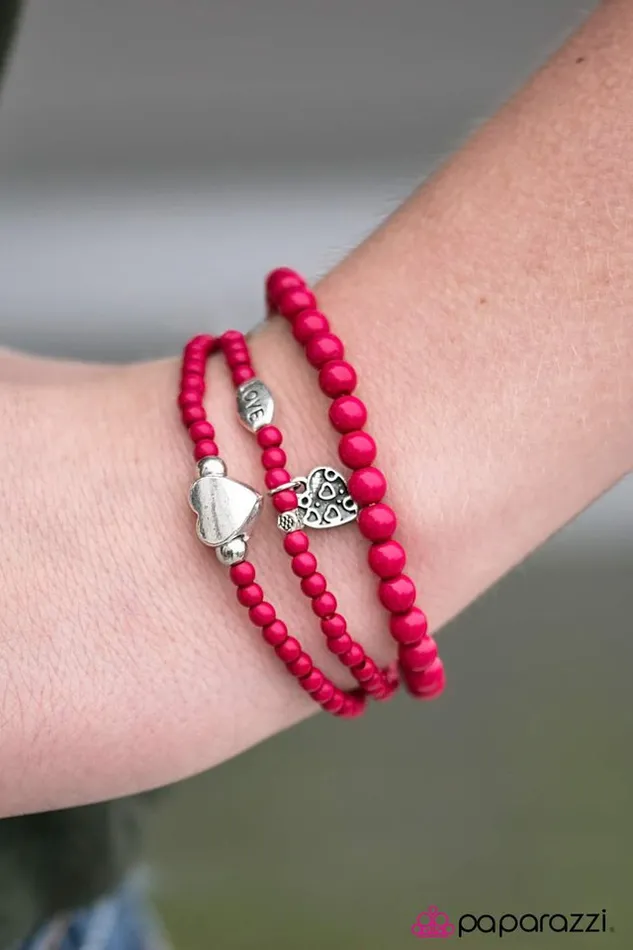 Paparazzi Bracelet You Are Loved Pink Paparazzi Jewelry Bracelets