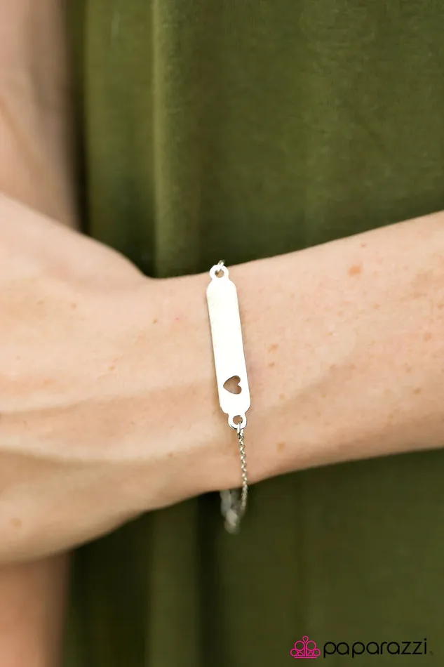 Paparazzi Bracelet You Make My Heart Smile Silver Paparazzi Jewelry Bracelets