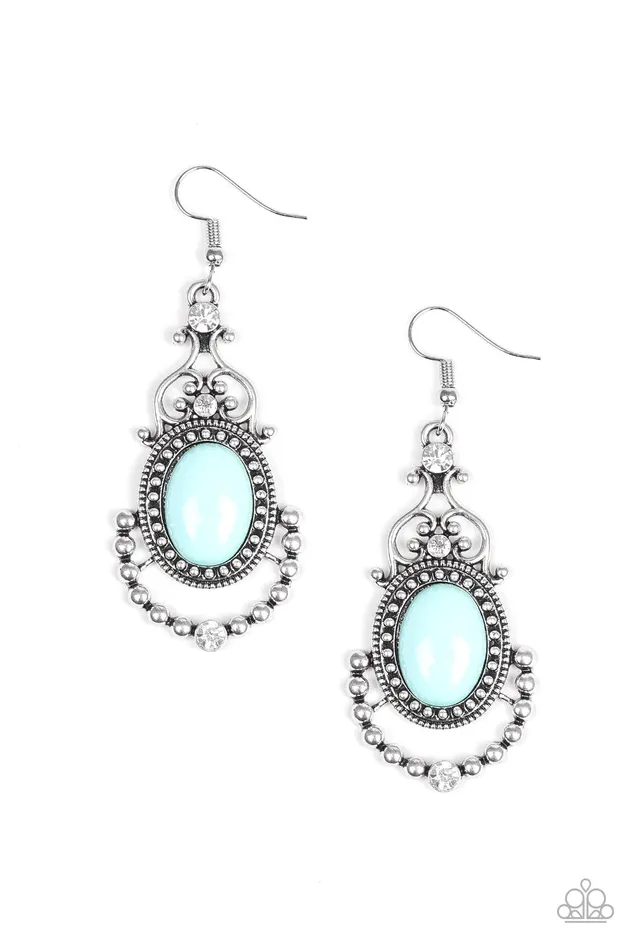 Paparazzi Earring CAMEO and Juliet Blue Paparazzi Jewelry Earrings