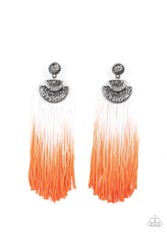 Paparazzi Earring DIP It Up Orange Paparazzi Jewelry Earrings Paparazzi Earring DIP It Up Orange Paparazzi Jewelry Earrings