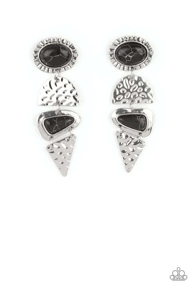 Paparazzi Earring Earthy Extravagance Black Paparazzi Jewelry Earrings Paparazzi Earring Earthy Extravagance Black Paparazzi Jewelry Earrings