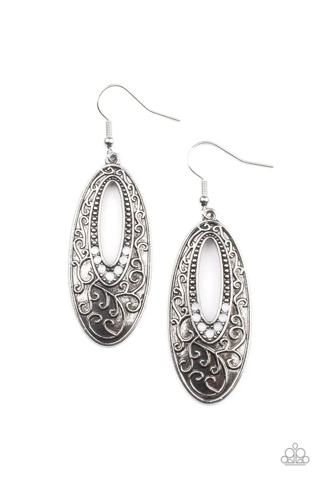 Paparazzi Earring Fairytale Flora White Paparazzi Jewelry Earrings Paparazzi Earring Fairytale Flora White Paparazzi Jewelry Earrings