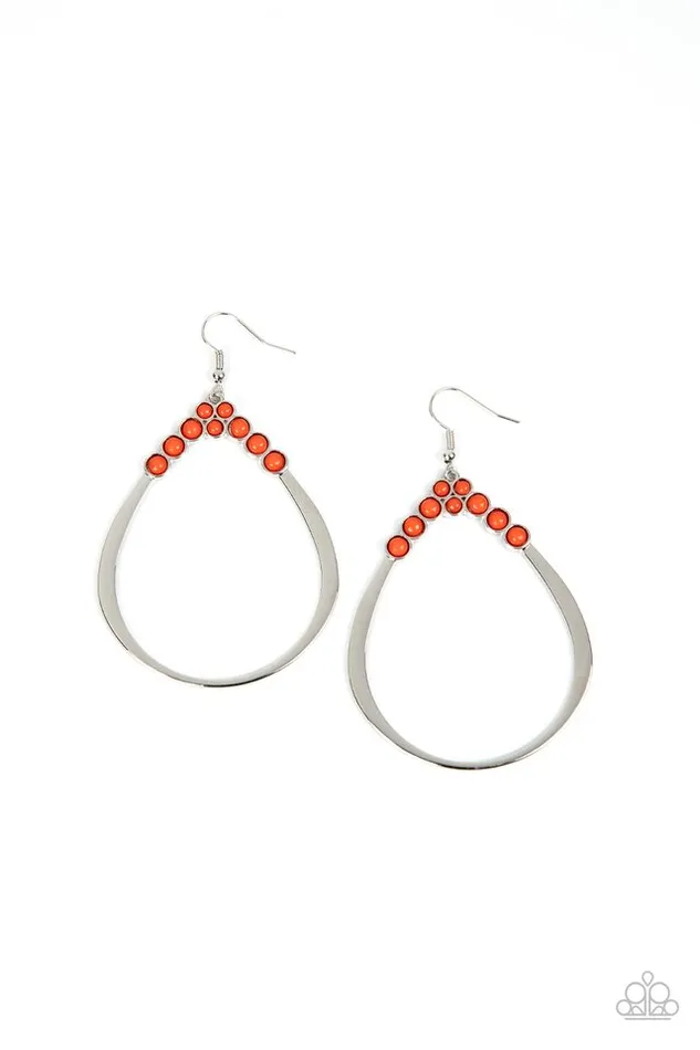 Paparazzi Earring Festive Fervor Orange Paparazzi Jewelry Earrings Paparazzi Earring Festive Fervor Orange Paparazzi Jewelry Earrings