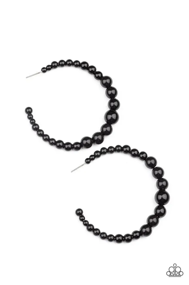 Paparazzi Earring Glamour Graduate Black Paparazzi Jewelry Earrings Paparazzi Earring Glamour Graduate Black Paparazzi Jewelry Earrings