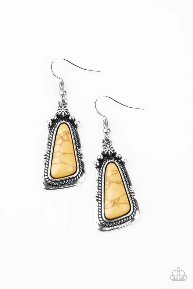 Paparazzi Earring Sahara Solitude Yellow Paparazzi Jewelry Earrings Paparazzi Earring Sahara Solitude Yellow Paparazzi Jewelry Earrings