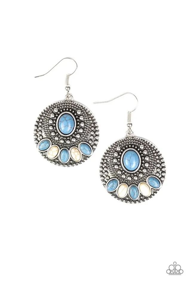 Paparazzi Earring Sandstone Paradise Blue Paparazzi Jewelry Earrings Paparazzi Earring Sandstone Paradise Blue Paparazzi Jewelry Earrings
