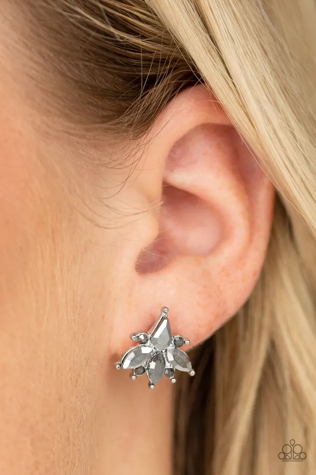 Paparazzi Earring Stellar Sheen Silver Paparazzi Jewelry Earrings