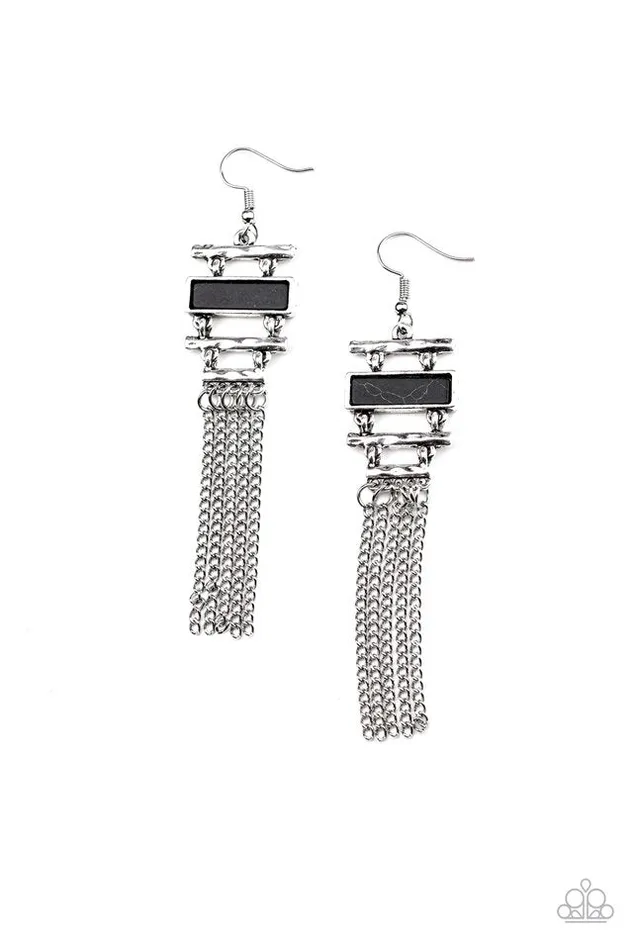 Paparazzi Earring Stone Dwellings Black Paparazzi Jewelry Earrings Paparazzi Earring Stone Dwellings Black Paparazzi Jewelry Earrings