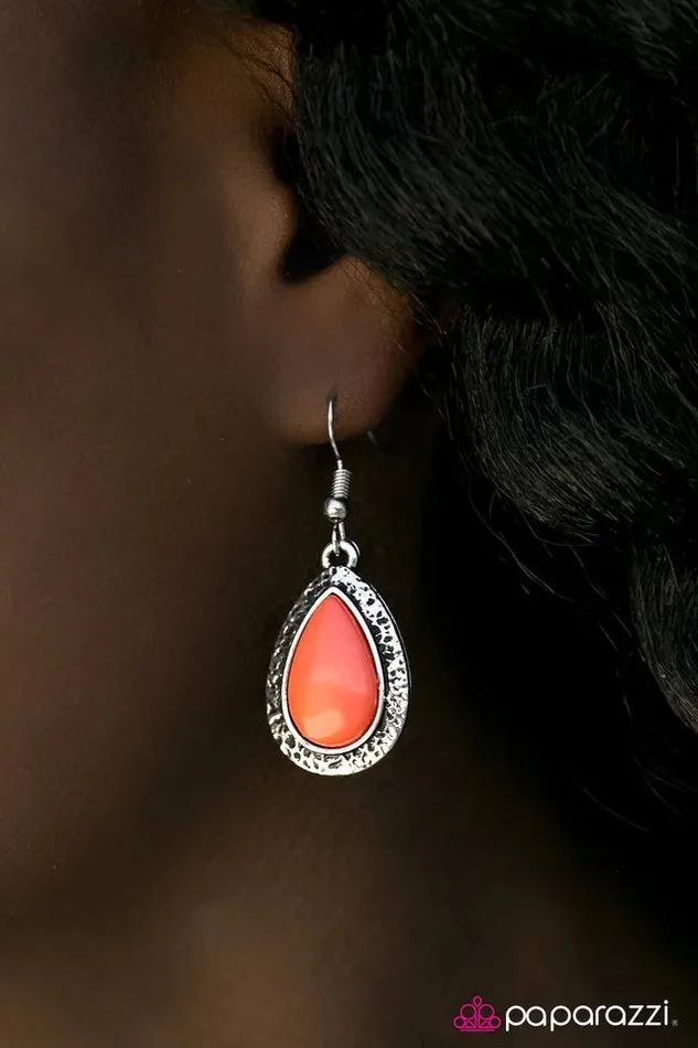 Paparazzi Earring Summer Shine Orange Paparazzi Jewelry Earrings
