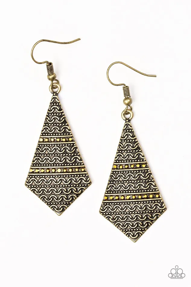 Paparazzi Earring Terra Trending Brass Paparazzi Jewelry Earrings