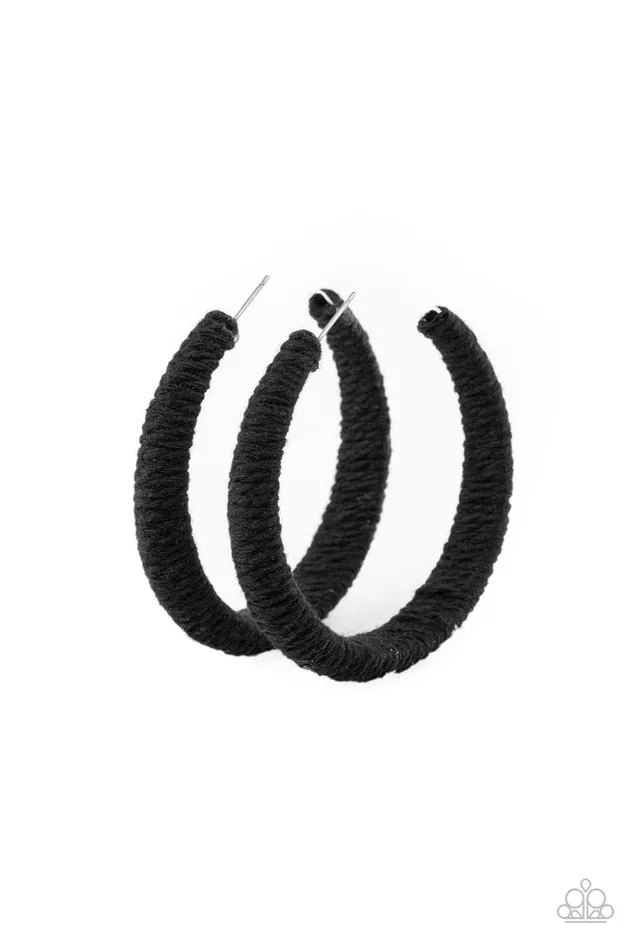 Paparazzi Earring TWINE and Dine Black Paparazzi Jewelry Earrings Paparazzi Earring TWINE and Dine Black Paparazzi Jewelry Earrings