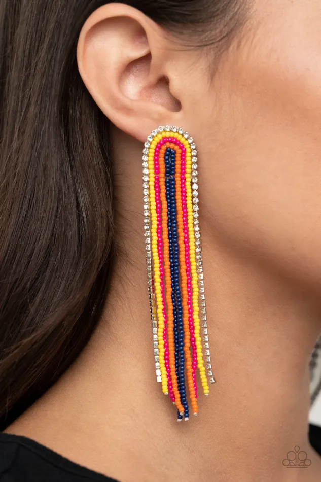 Paparazzi Earrings LOP Dec 2020 Let There BEAD Light Multi Paparazzi Jewelry Earrings