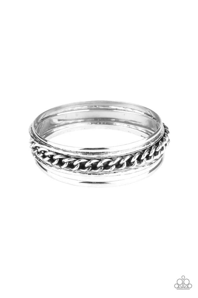 Paparazzi Jewelry Bracelets Paparazzi Bracelet A Piece of The Action Silver Paparazzi Jewelry Bracelets Paparazzi Bracelet A Piece of The Action Silver