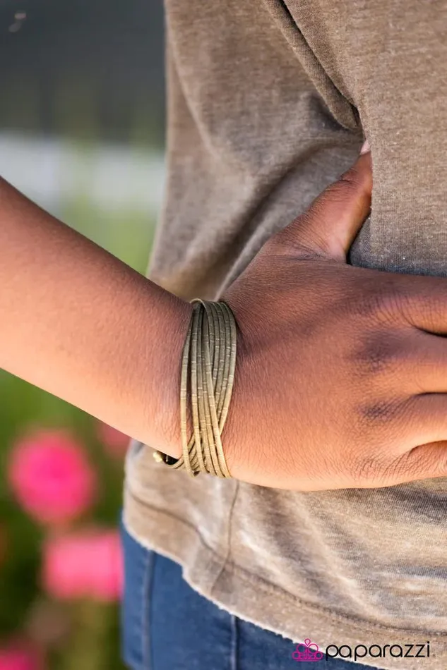 Paparazzi Jewelry Bracelets Paparazzi Bracelet Blame It On My Gyspy Soul Brass