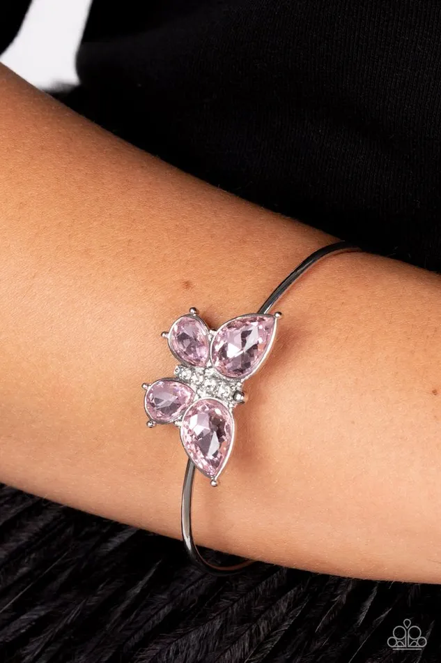 Paparazzi Jewelry Bracelets Paparazzi Bracelet Butterfly Beatitude Pink