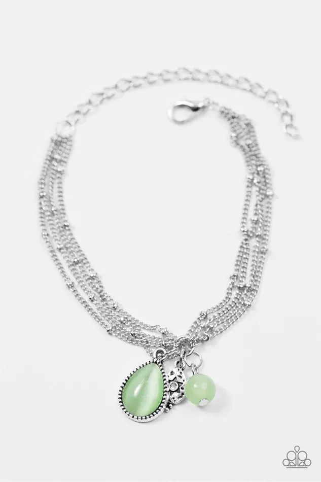 Paparazzi Jewelry Bracelets Paparazzi Bracelet Celestial Charm Green