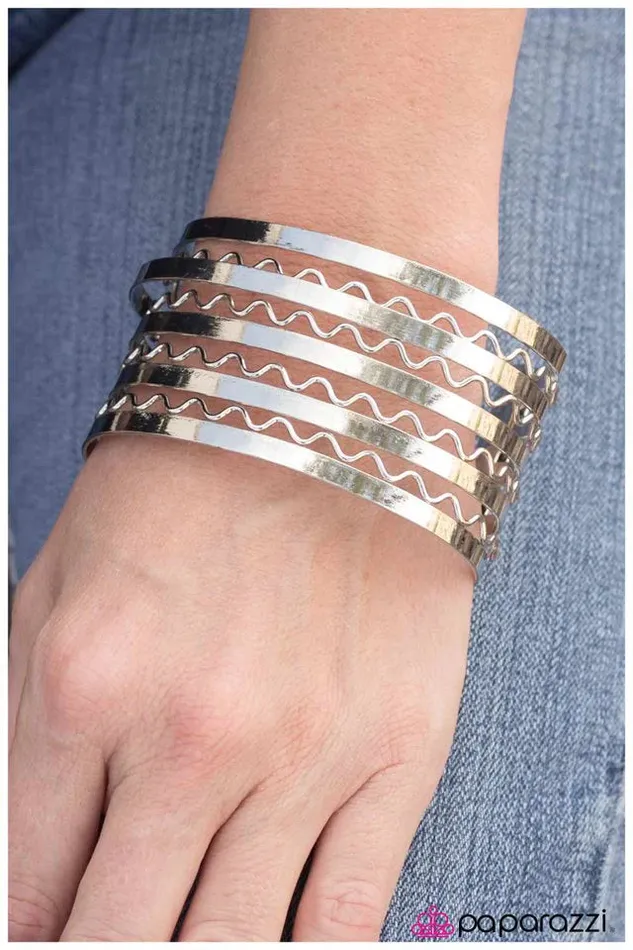 Paparazzi Jewelry Bracelets Paparazzi Bracelet Check Your Pulse Silver