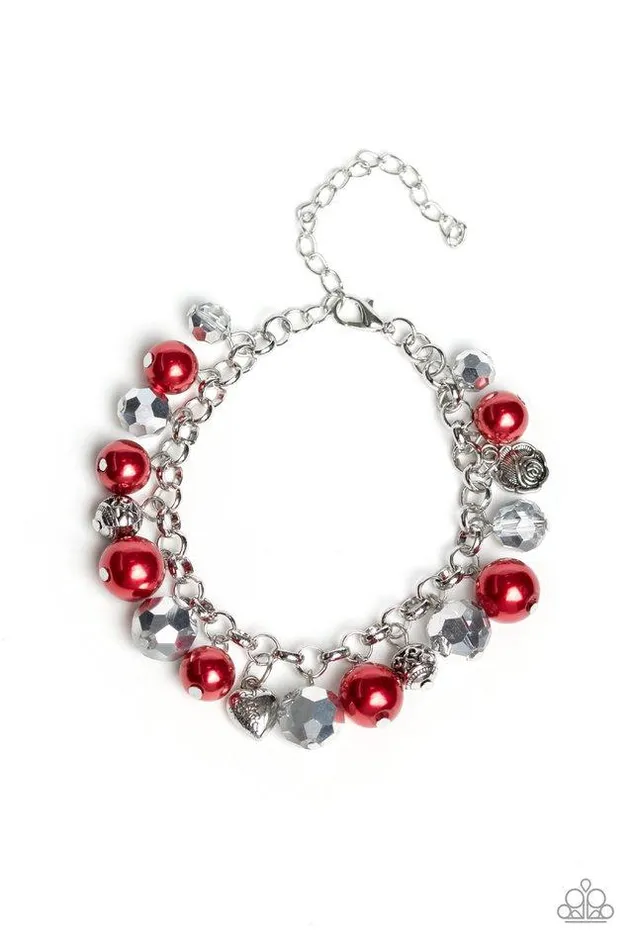 Paparazzi Jewelry Bracelets Paparazzi Bracelet Cupid Couture Red