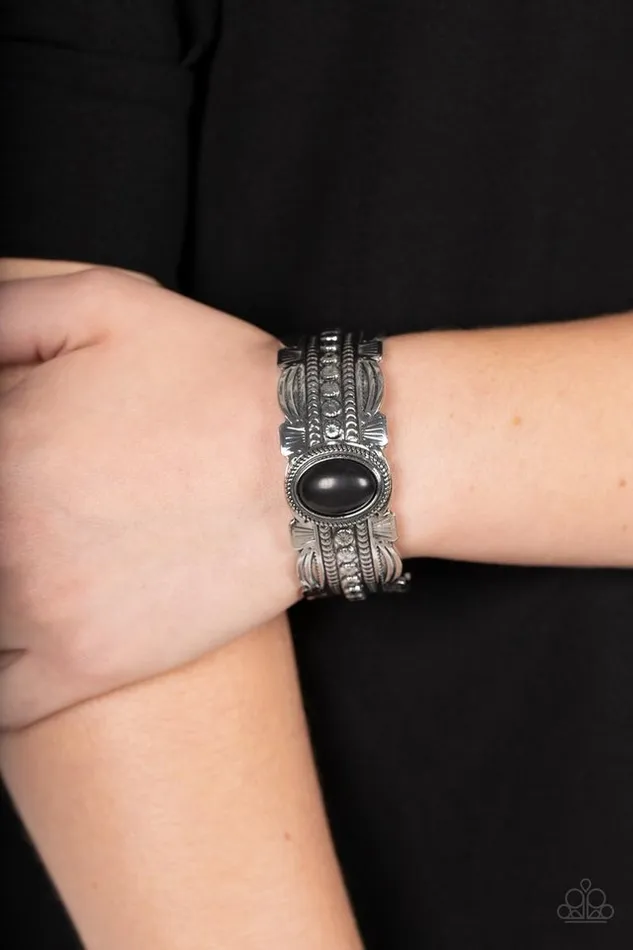 Paparazzi Jewelry Bracelets Paparazzi Bracelet Desert Stroll Black