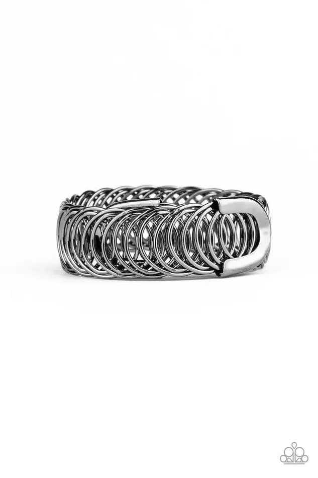 Paparazzi Jewelry Bracelets Paparazzi Bracelet Dizzyingly Demure Black