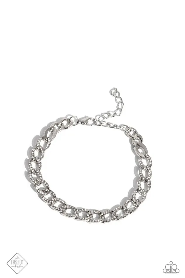 Paparazzi Jewelry Bracelets Paparazzi Bracelet Freethinking Finish White