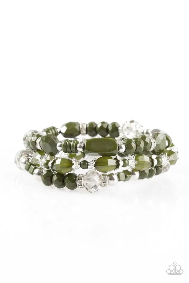 Paparazzi Jewelry Bracelets Paparazzi Bracelet Girl Boss Green